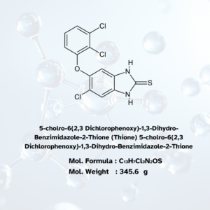 5-cholro-6(2,3 Dichlorophenoxy)-1,3-Dihydro- Benzimidazole-2-Thione (Thione) 5-cholro-6(2,3 Dichlorophenoxy)-1,3-Dihydro-Benzimidazole-2-Thione